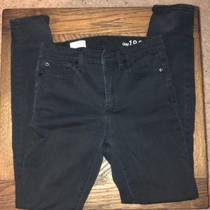 Gap high rise skinny jeans